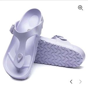 New Birkenstock Gizeh Essential EVA Purple Fog Sandals Lilac Size 37 Size 6-6.5